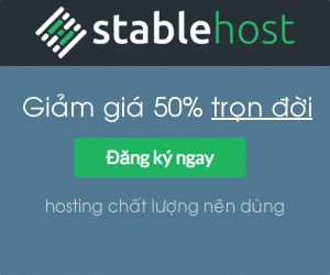 Mã giảm giá StableHost tháng 10/2020 – giảm giá 50% hosting