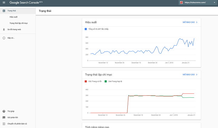 tìm hiểu google search console beta mới
