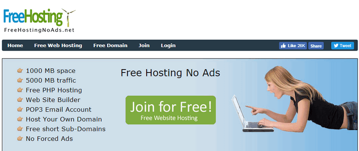 đăng ký hosting miễn phí tốt nhất