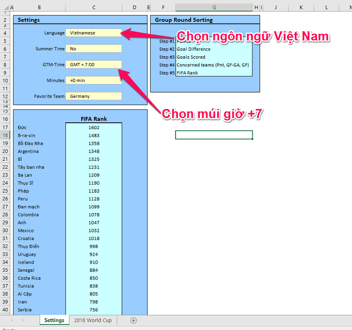 Share bộ lịch thi đấu World Cup 2018 mới nhất theo giờ Việt Nam