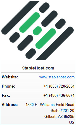 Mã giảm giá hosting StableHost