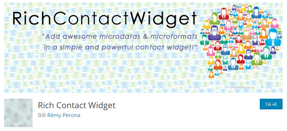 plugin tạo rich snippets Rich contact widget