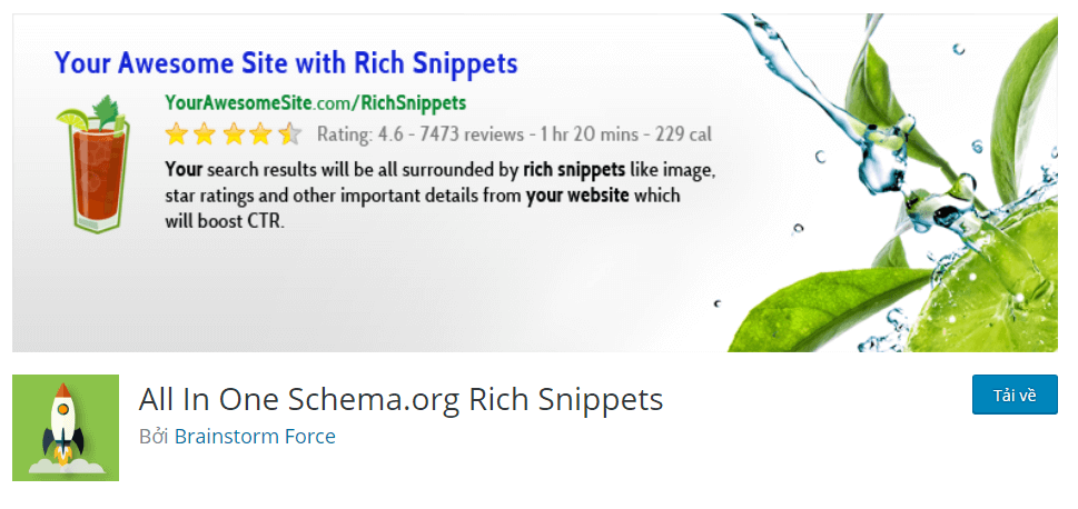 plugin tạo rich snippets cho website wordpress All In One Schema.org Rich Snippets