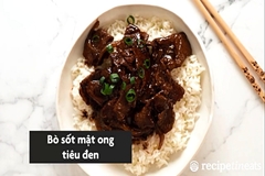 Công thức bò sốt mật ong cho 4 người ăn