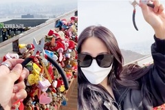 Cô gái bay từ Mỹ về Hàn để cắt khóa tình yêu