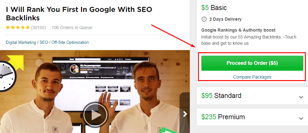 hướng dẫn kiếm tiền với Fiverr