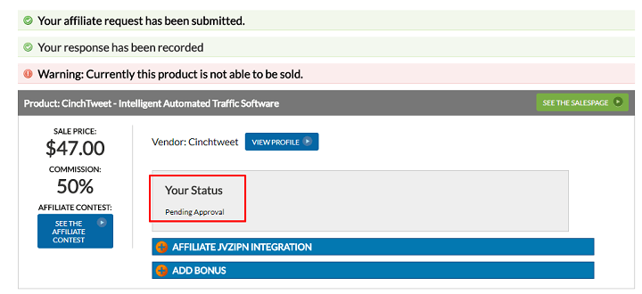 hướng dẫn xin link affiliate kiếm tiền product launch